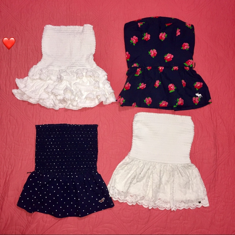 Abercrombie strapless tops lots.